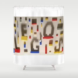 Lego Poster Shower Curtain
