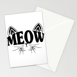 Meow Cat Stationery Card