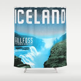 Iceland: Gullfoss Shower Curtain