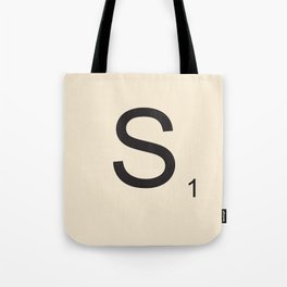 Scrabble Lettre S Letter Tote Bag