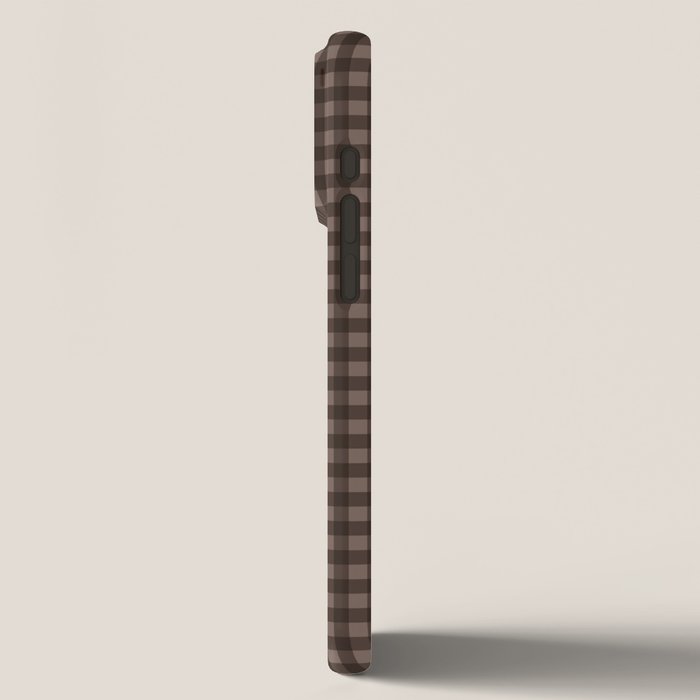 Gingham Plaid Pattern - Earthy Brown