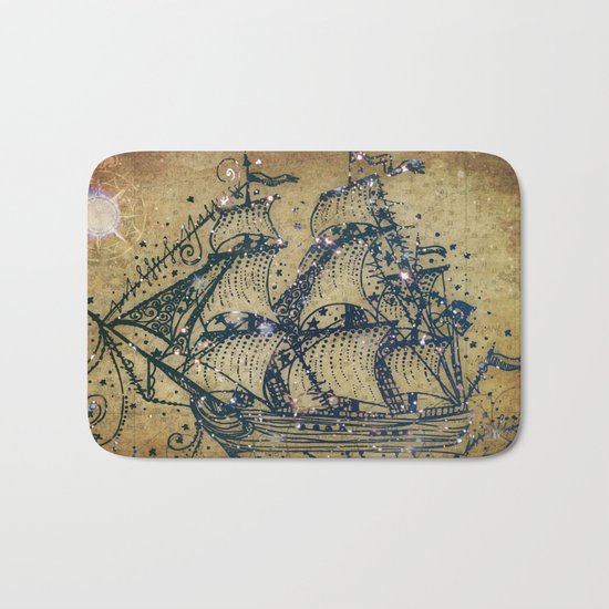 The Great Sky Ship Bath Mat