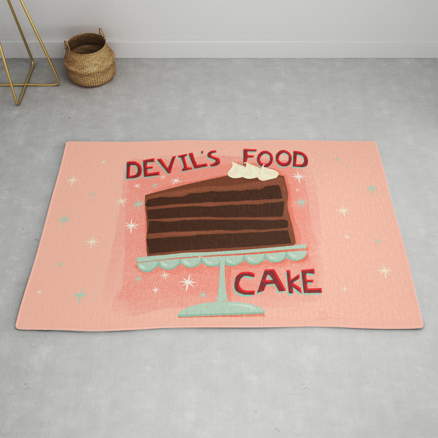 Devil S Food Cake An All American Classic Dessert Rug By