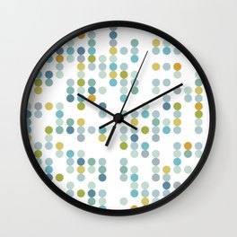 Mid Century Modern Circle Pattern Wall Clock