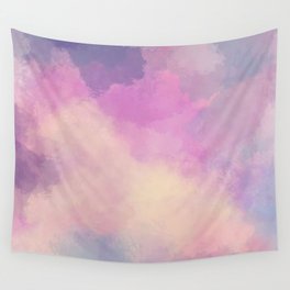 Cotton Candy Clouds Wall Tapestry