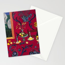 Matisse - The Dessert: Harmony in Red Stationery Card