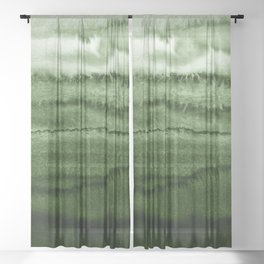 WITHIN THE TIDES FOREST GREEN by Monika Strigel Sheer Curtain