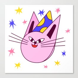 Cat Party Canvas Print