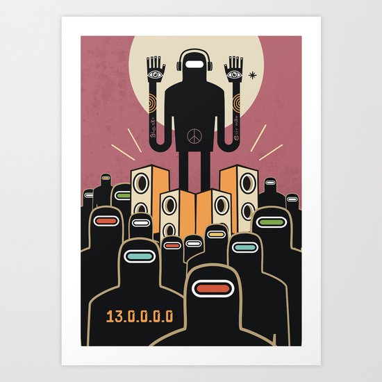 13.0.0.0.0 - Le message Art Print