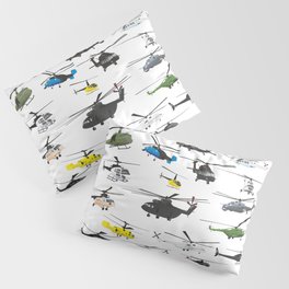 Multiple Helicopters Pillow Sham