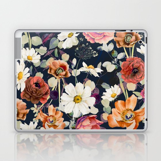 Dark and leafy meadow in bloom Laptop & iPad Skin