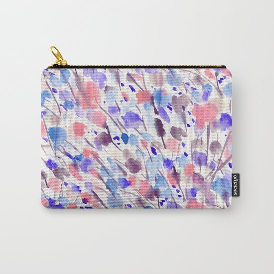 Wild Nature (Apricot, Blue) Carry-All Pouch