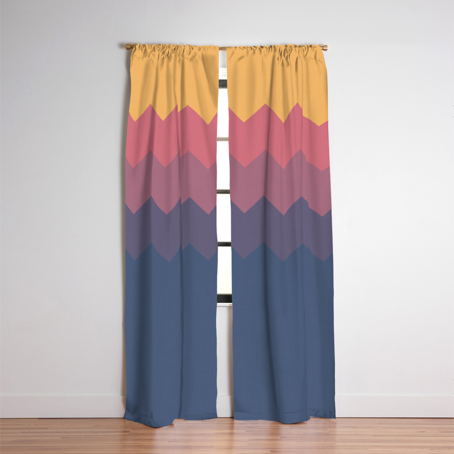 Flat Dusk Palette Blackout Curtain By Mydream Society6