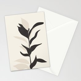 Abstract Minimal Plant Stationery Card