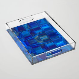 Deep Blue Ocean Shell Acrylic Tray