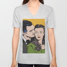Rhett Butler and Scarlett O'Hara V Neck T Shirt