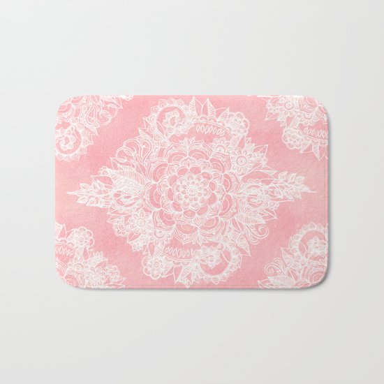 Marshmallow Lace Bath Mat