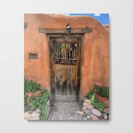 Santa Fe Garden Gate Metal Print | Secretgarden, Gate, Doorsandwindows, House, Photo, Santafe, Adobe, Digital, Newmexico, Entry 