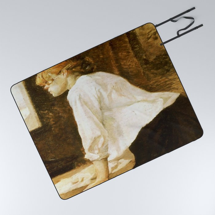 Henri de Toulouse-Lautrec The Laundress Picnic Blanket