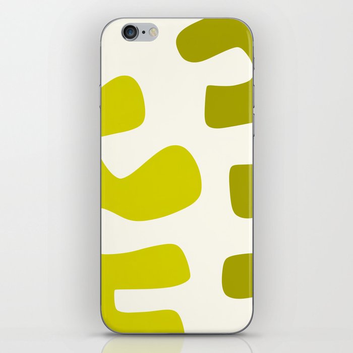 Abstract minimal plant color block 4 iPhone Skin
