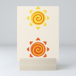 crayon sun Mini Art Print