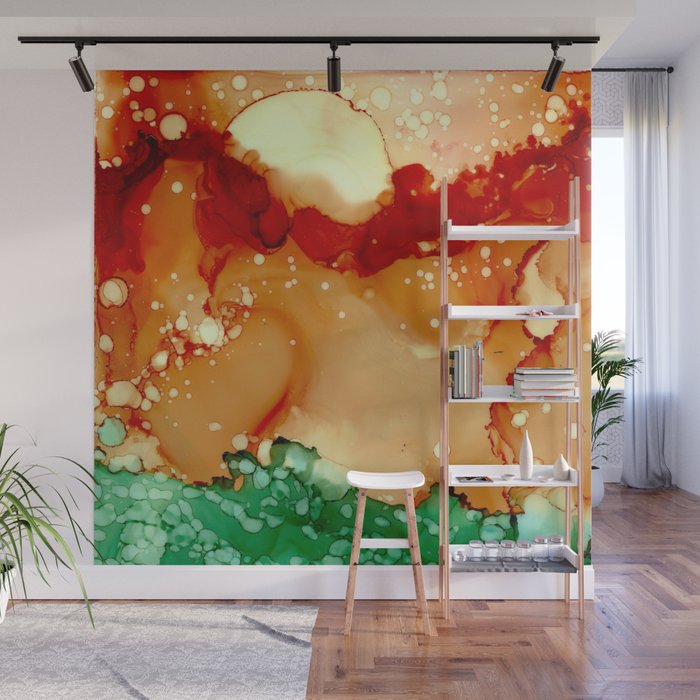 Sun Splash Abstract Painting Wall Mural By Laurabethlove Society6