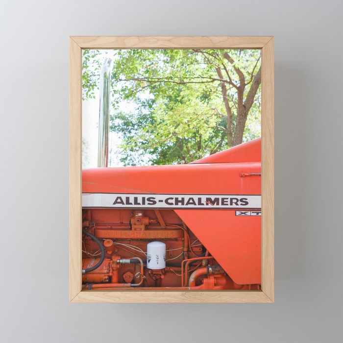 Allis - Chalmers Vintage Tractor Framed Mini Art Print