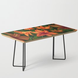 Orange Flowers Coffee Table