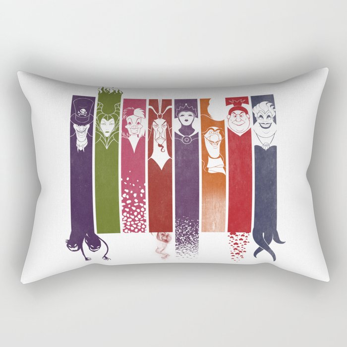 disney villains rectangular pillow