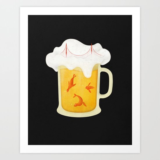 San Francisco Beer Art Print