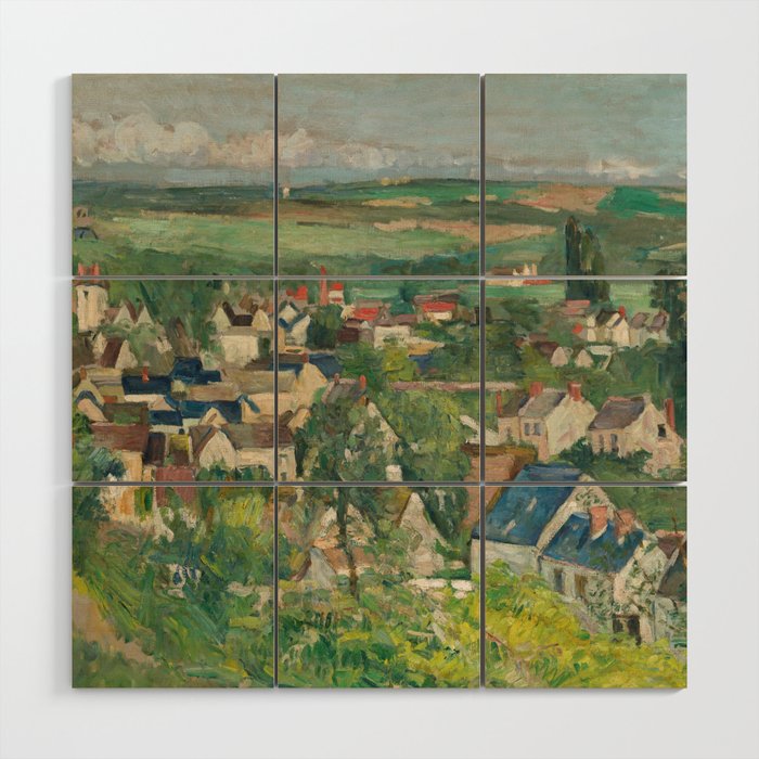 Paul Cezanne - Auvers, Panoramic View Wood Wall Art