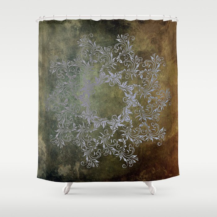 Baroque Mandala Shower Curtain