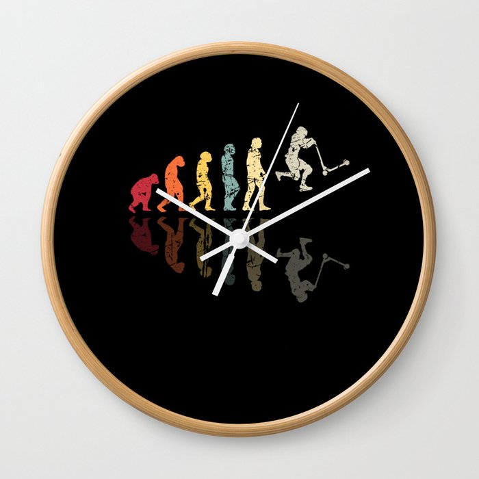Trick Scooter Evolution Scooter Skate Stunt Scooter Wall Clock