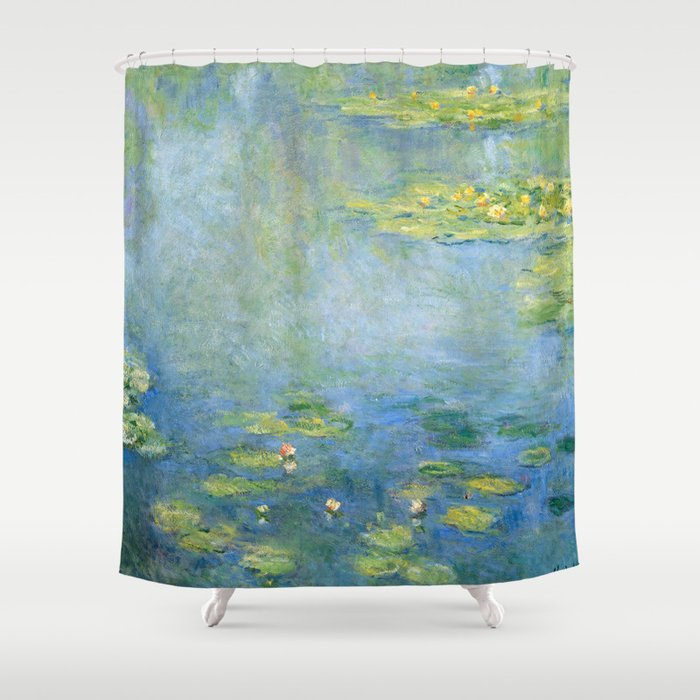 Water Lilies 1906 By Claude Monet Shower Curtain Palazzoartgallery