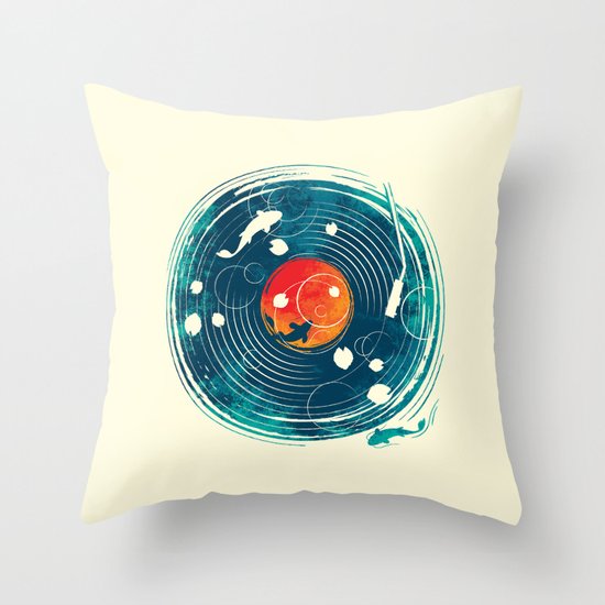 Sound of Water Throw Pillow
