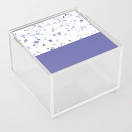 Very Peri 2022 Color Of The Year Violet Blue Periwinkle Terrazzo Marble Acrylic Box