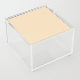Light Mocha soft pastel solid color modern abstract pattern  Acrylic Box