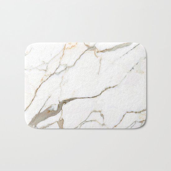 White Marble Bath Mat