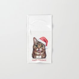 Christmas Cat Hand Bath Towels For Any Bathroom Decor Society6