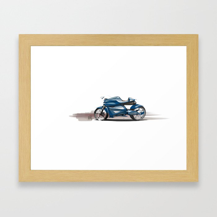 Motorcycle Design Framed Art Print