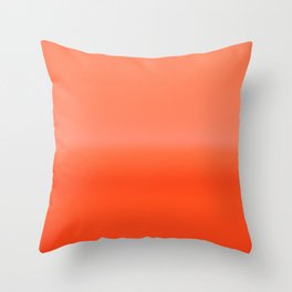 Orange Crush Gradient Throw Pillow