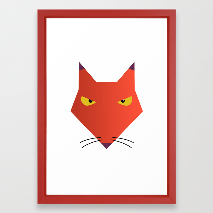 Katz Courage The Cowardly Dog Framed Art Print By Diegofarias Society6