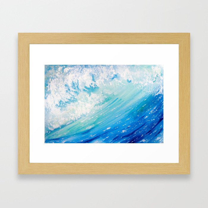 Ocean Wave Framed Art Print