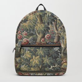 Antique Aubusson French Verdure Tapestry Backpack | Historical, Pattern, Rug, 19Thcentury, Tapestry, Duck, Retro, Vintage, 18Thcentury, Farmhouse 