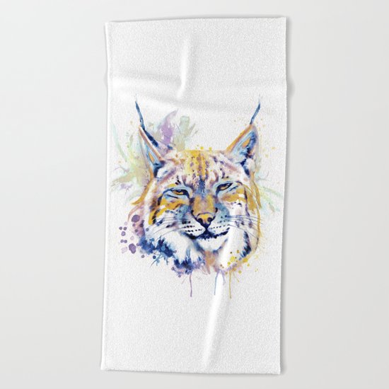 Bobcat Head Beach Towel