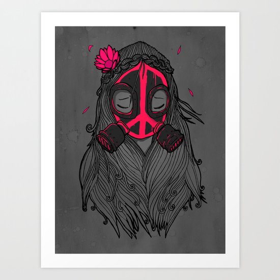 War and Peace (GREY) Art Print