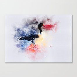 Duck Watercolor Canvas Print