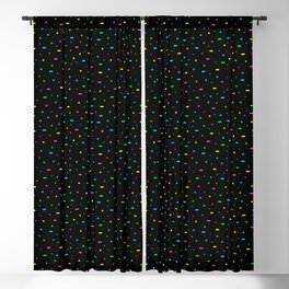Confetti Neon Sprinkles Blackout Curtain
