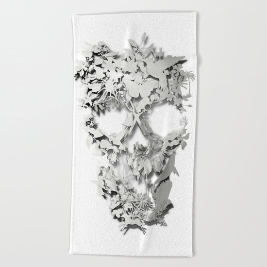 Simple Skull Beach Towel