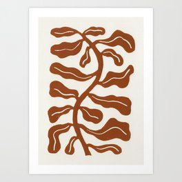 Wind-kissed Plant / Saddle Brown Art Print